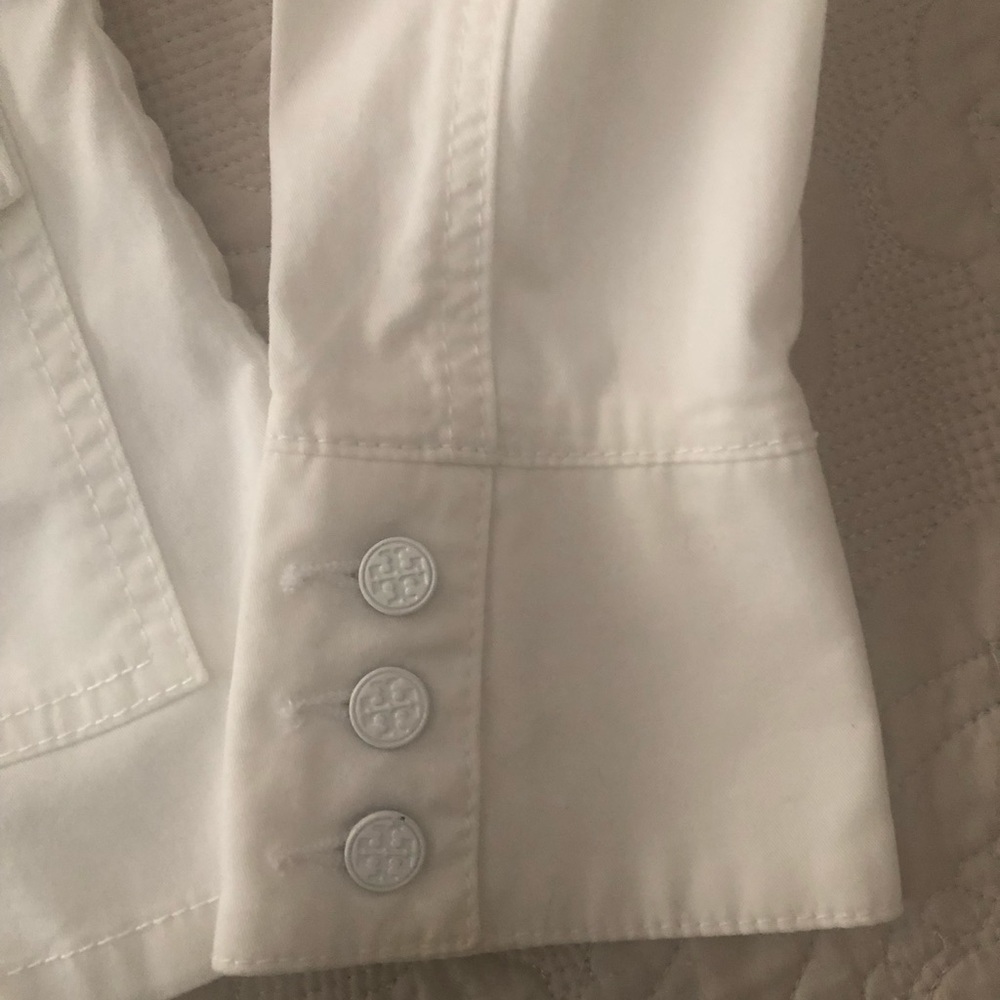 Tory Burch White Denim Jacket - Picture 6 of 7